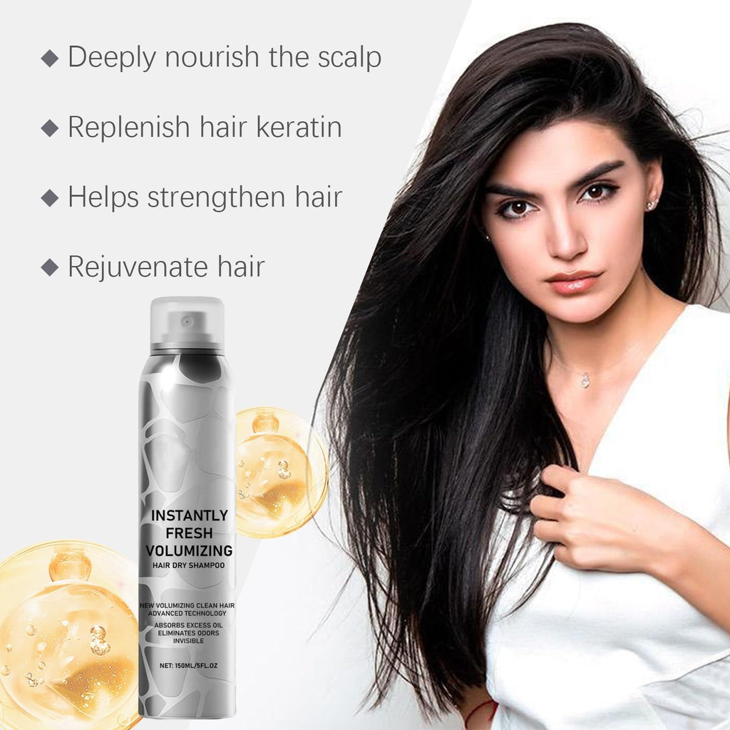SECONDDAY Volumizing Dry Shampoo Spray for Dark Hair – No White Residue, Instant Lift, 3-Pack