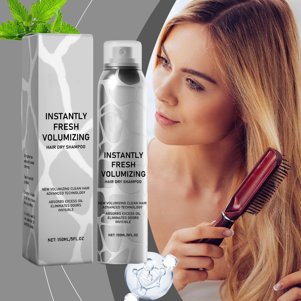 SECONDDAY Volumizing Dry Shampoo Spray for Dark Hair – No White Residue, Instant Lift, 3-Pack