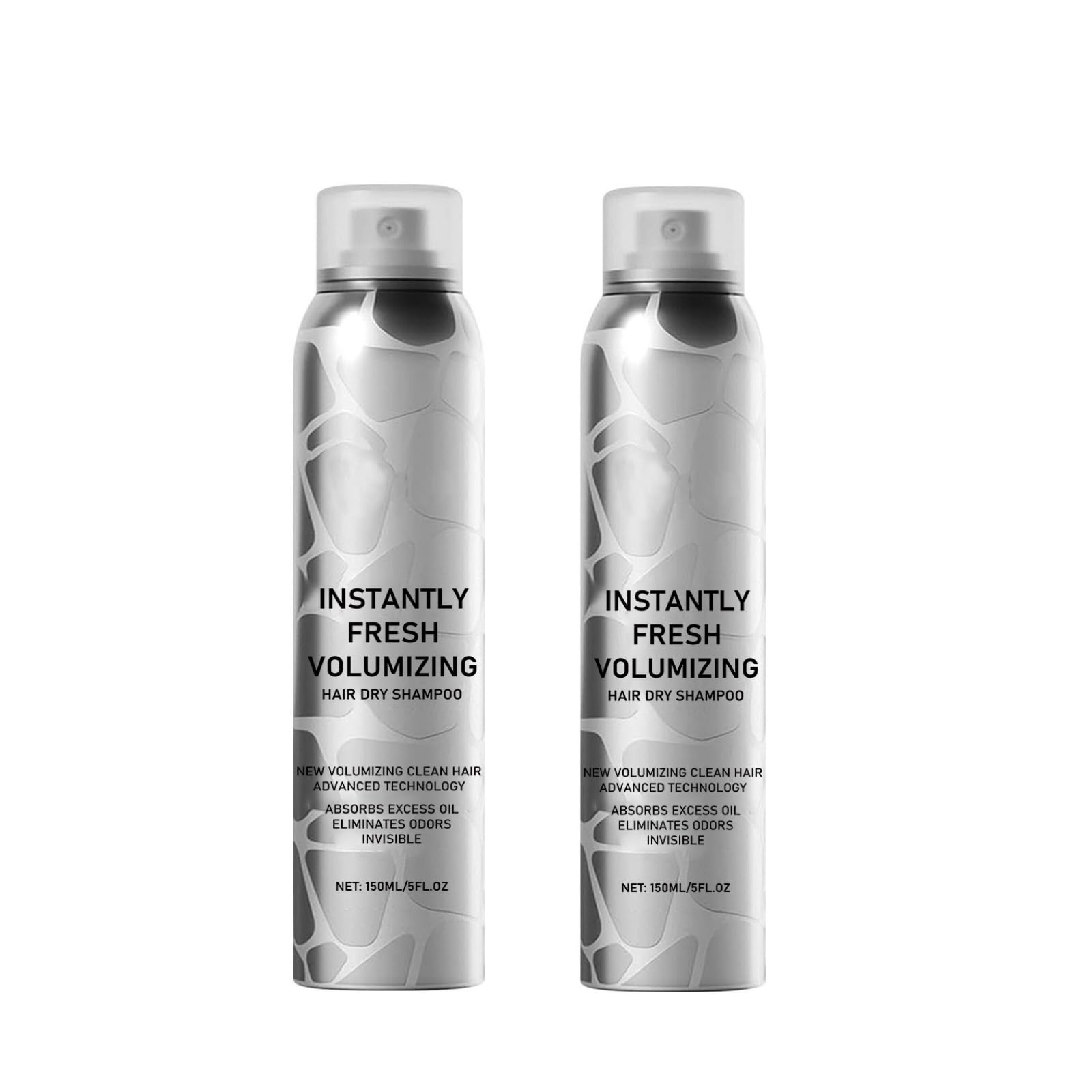SECONDDAY Volumizing Dry Shampoo Spray for Dark Hair – No White Residue, Instant Lift, Travel Size (2PCS)