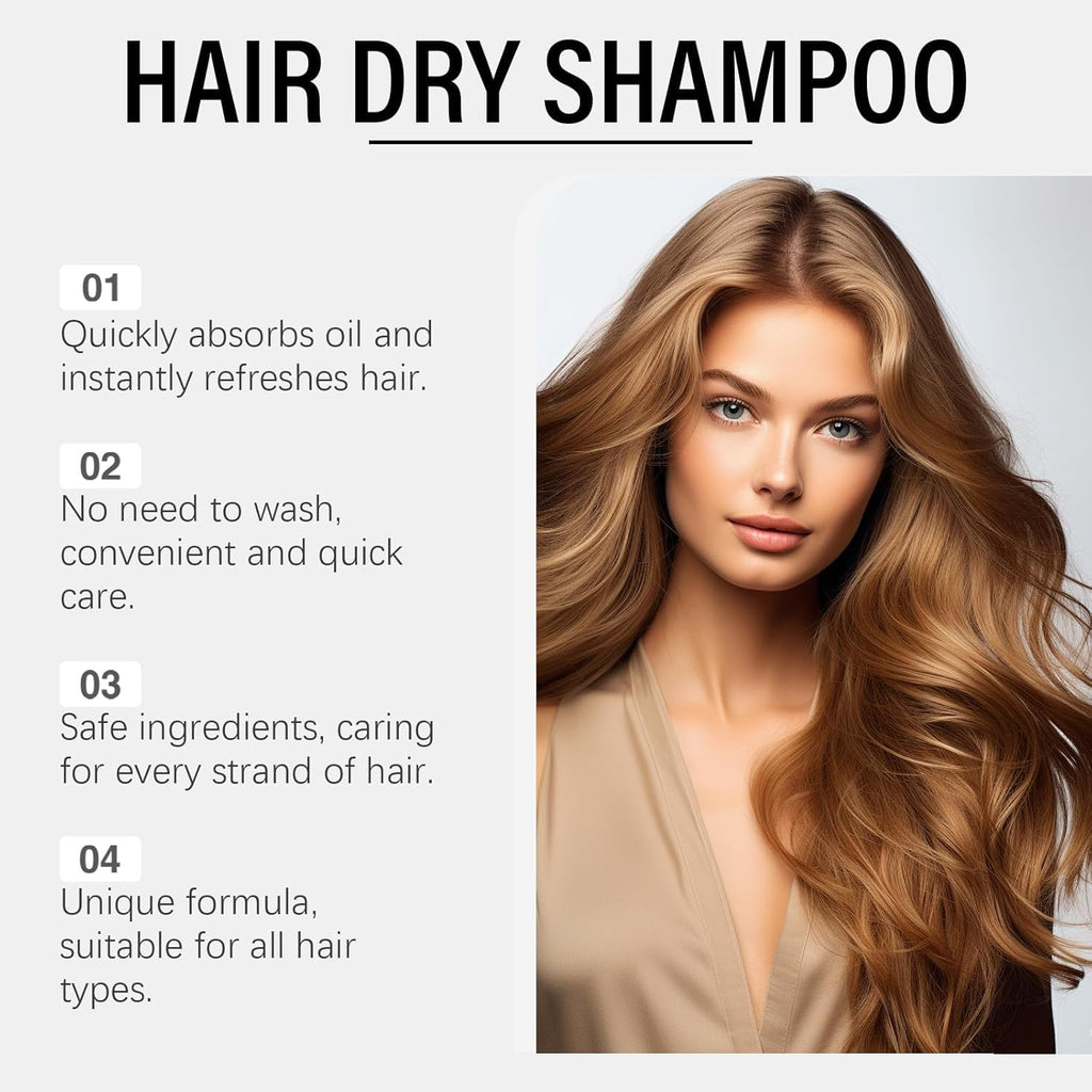 SECONDDAY Volumizing Dry Shampoo Spray for Dark Hair – No White Residue, Instant Lift, Travel Size (2PCS)