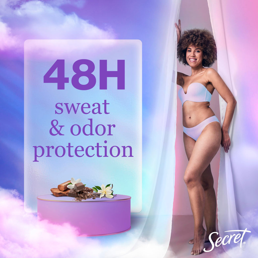 Secret Dry Spray Antiperspirant Deodorant for Women – 48-Hour Weightless Protection, Brown Sugar Scent, Pack of 3 (4.1 oz each)