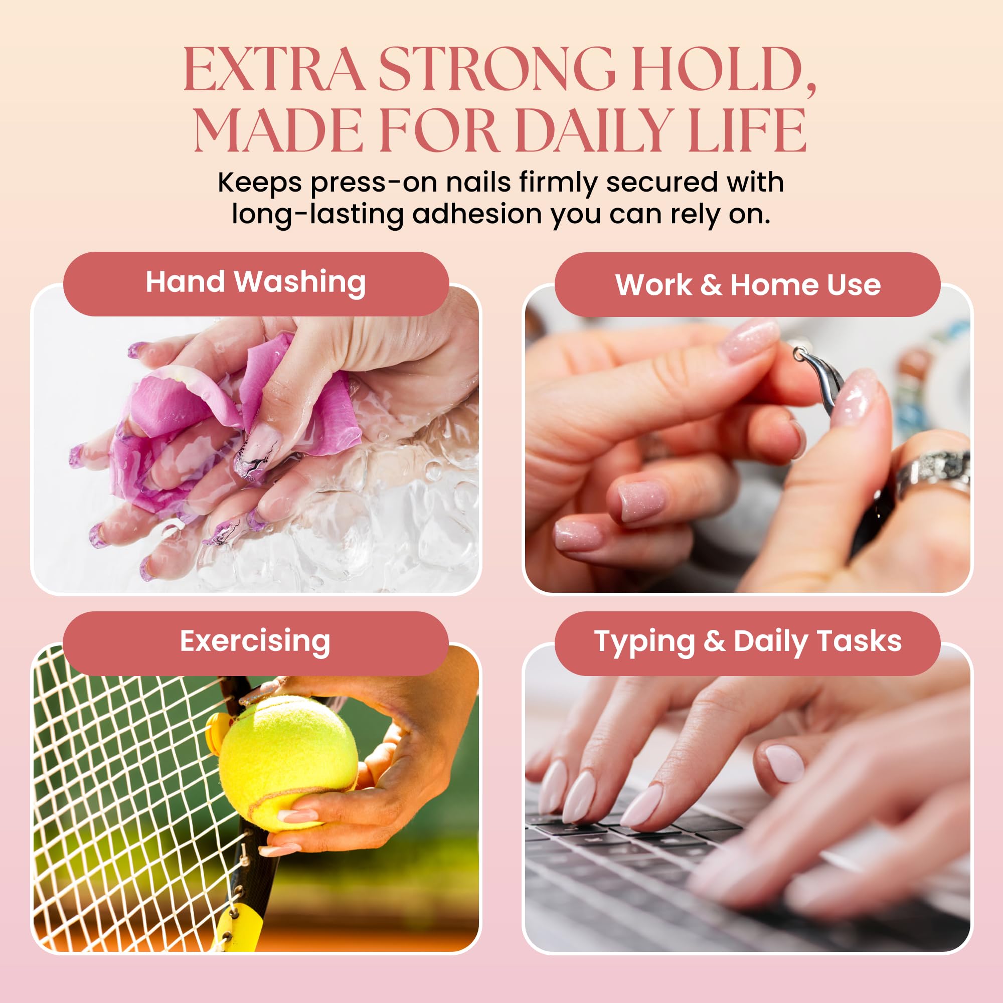 GLUI by Secret Nails – Extra-Strong Press-On Nail Glue Gel (15ml) | Long-Lasting Bond