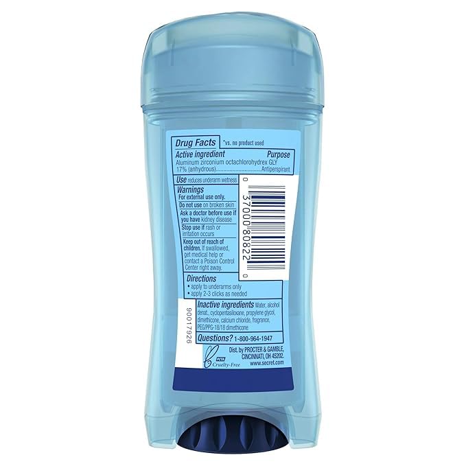 Secret Outlast Clear Gel Deodorant 3-Pack – 48-Hour Odor Protection
