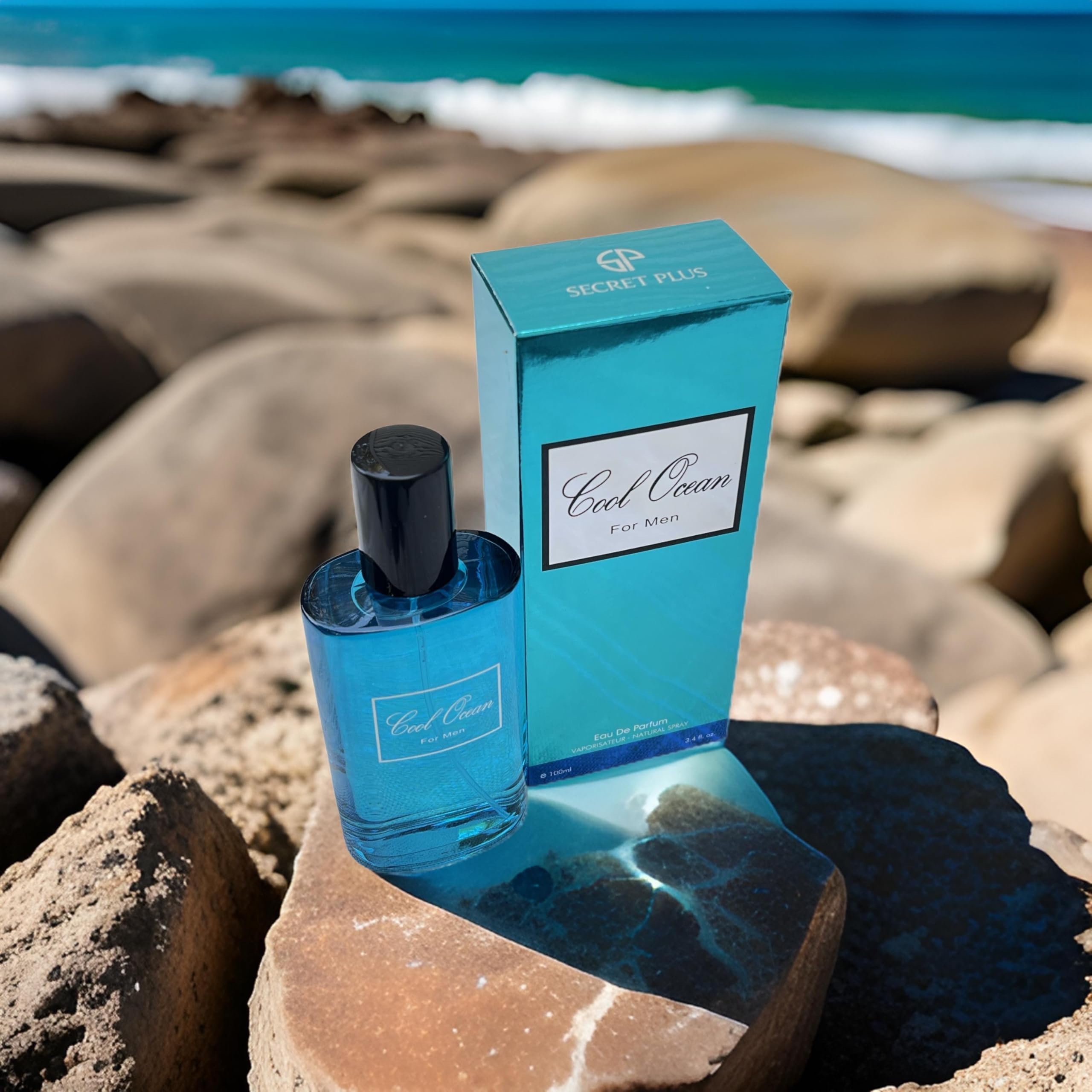Secret Plus Cool Ocean for Men Eau de Parfum – Oceanic Fresh, Lavender & Mint | 3.4 oz