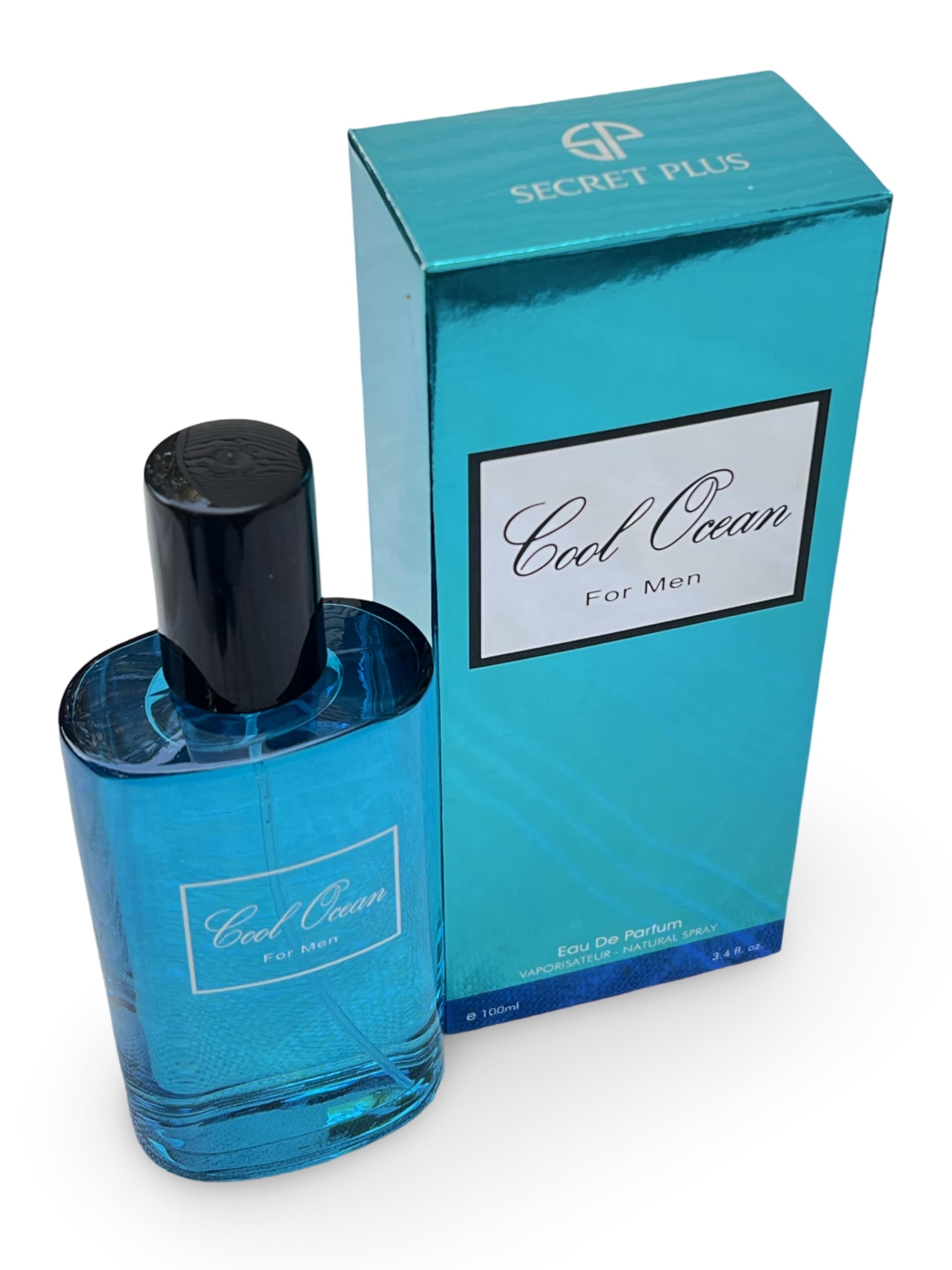 Secret Plus Cool Ocean for Men Eau de Parfum – Oceanic Fresh, Lavender & Mint | 3.4 oz