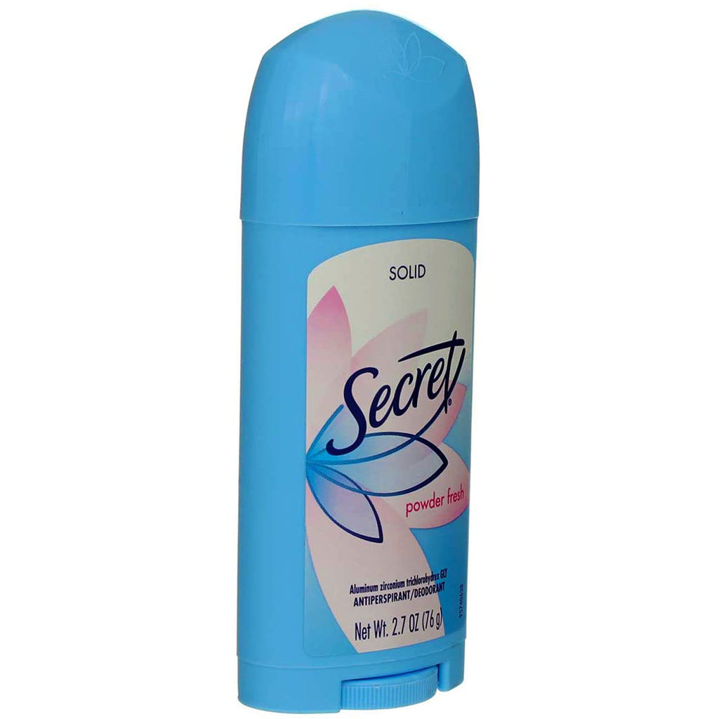 Secret Anti-Perspirant Deodorant Solid Powder Fresh – 2.7 oz, 8-Pack