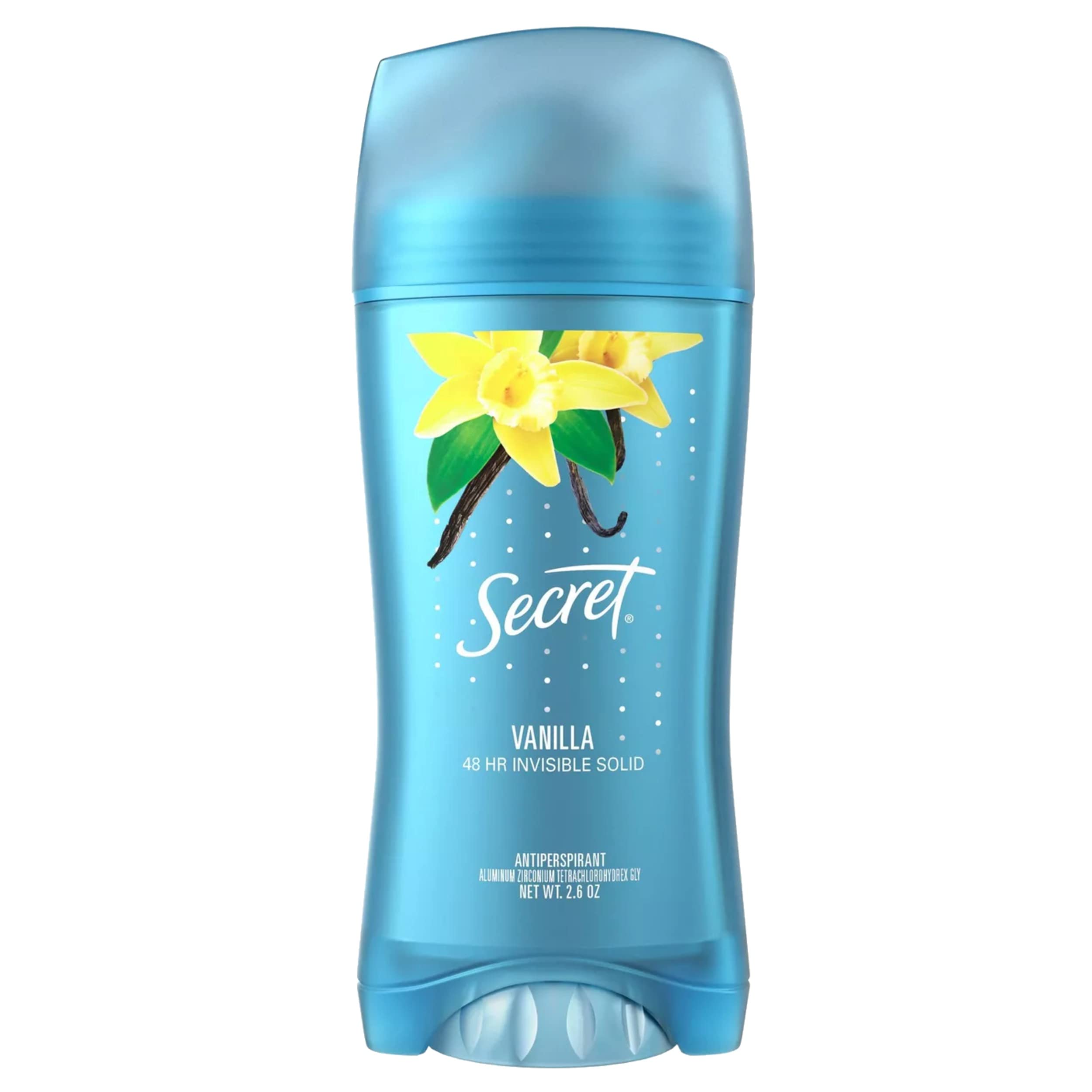 Secret Scent Expressions Va Va Vanilla Invisible Solid Antiperspirant Deodorant – Pack of 2, 2.6 oz Each