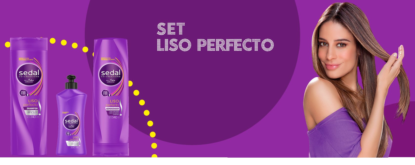 Sedal Liso Perfecto 3-Piece Set – Smooth, Manageable Hair Care Trio