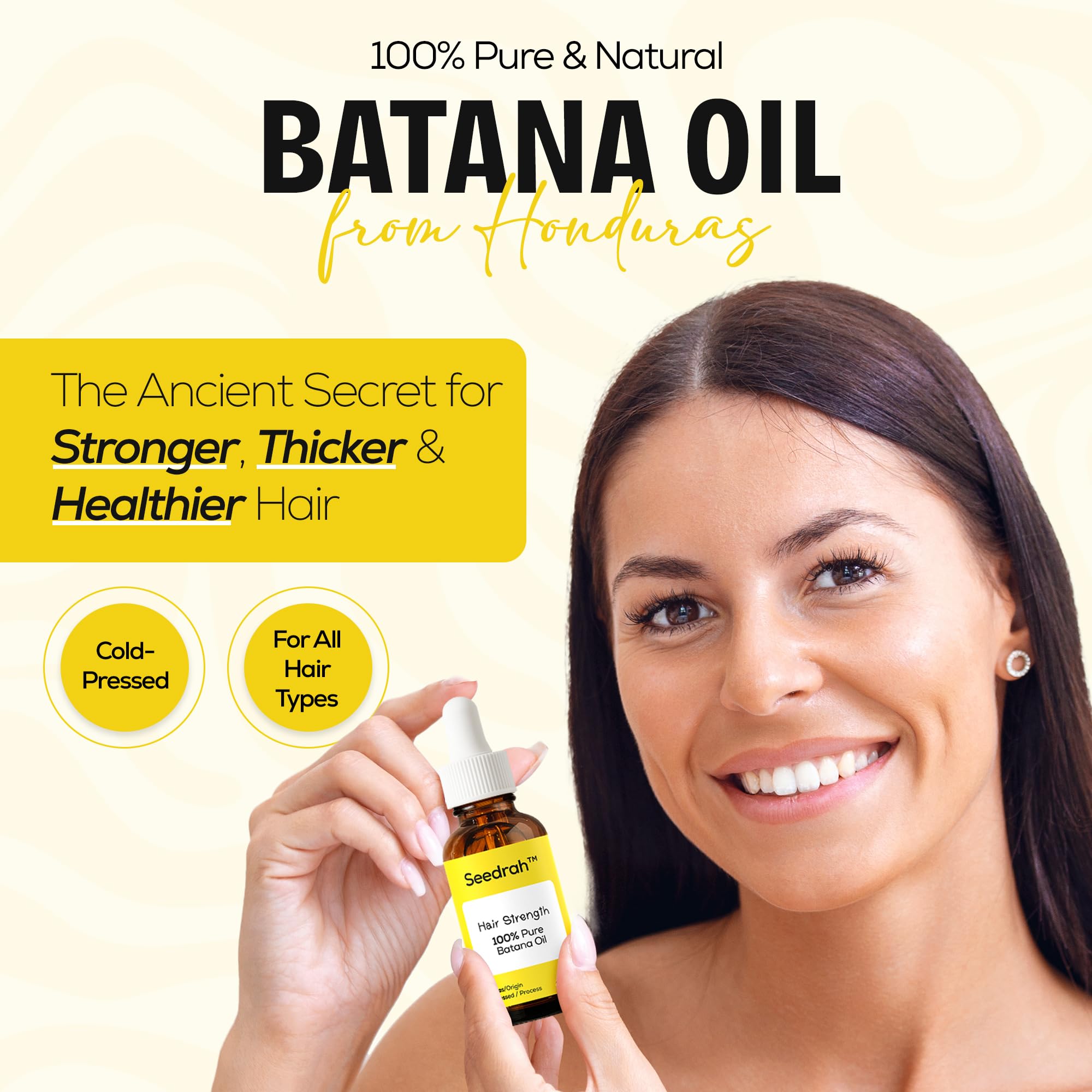 SEEDRAH Batana Oil for Hair Growth – 100% Pure & Natural, Honduras