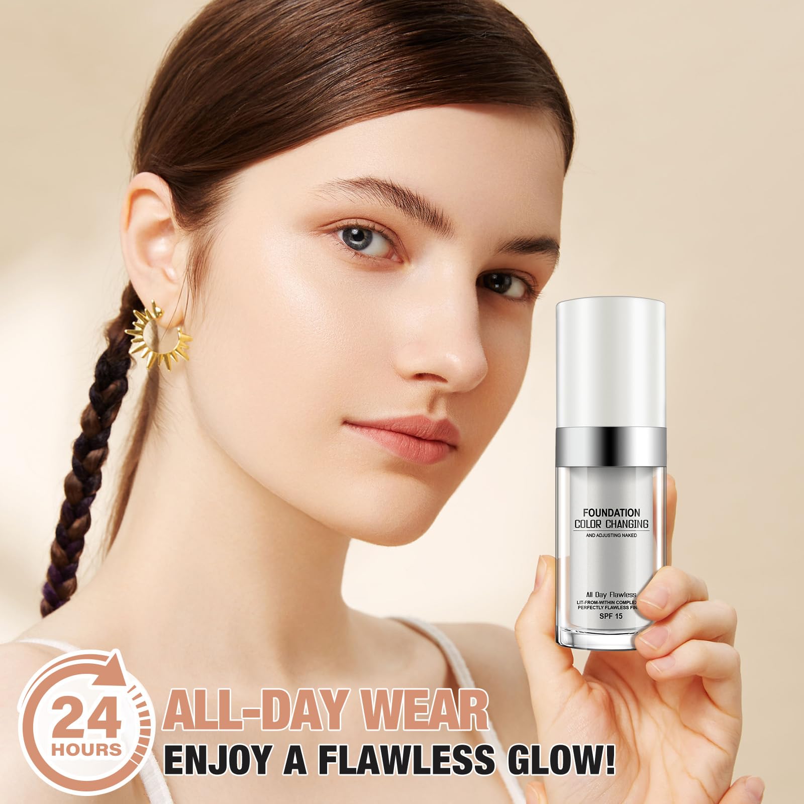 Sefudun Concealer Cover Cream – Colour-Changing Foundation with SPF 50
