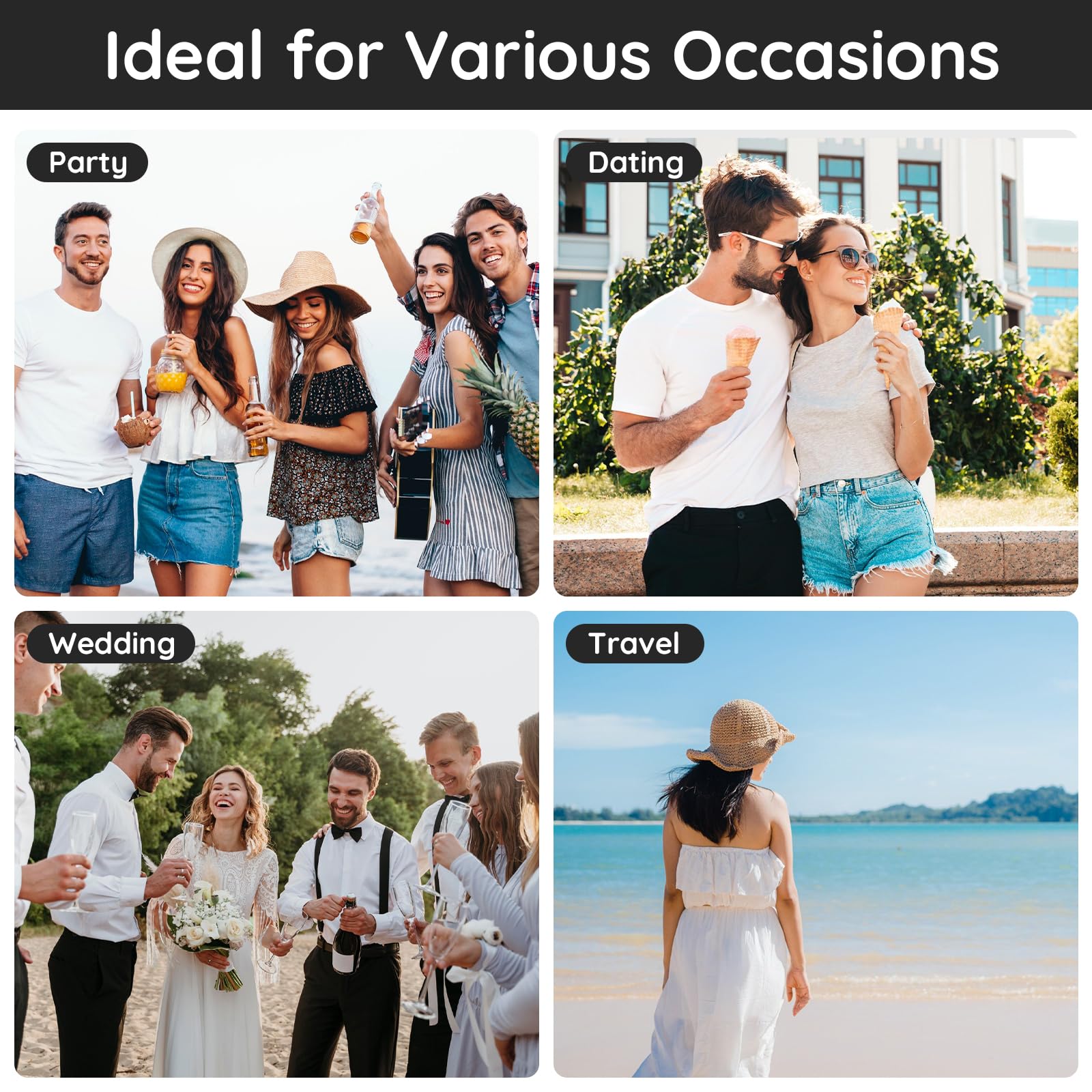 Segbeauty Glass Perfume Spray Bottle – 5-Pack 20ml Travel Atomizers