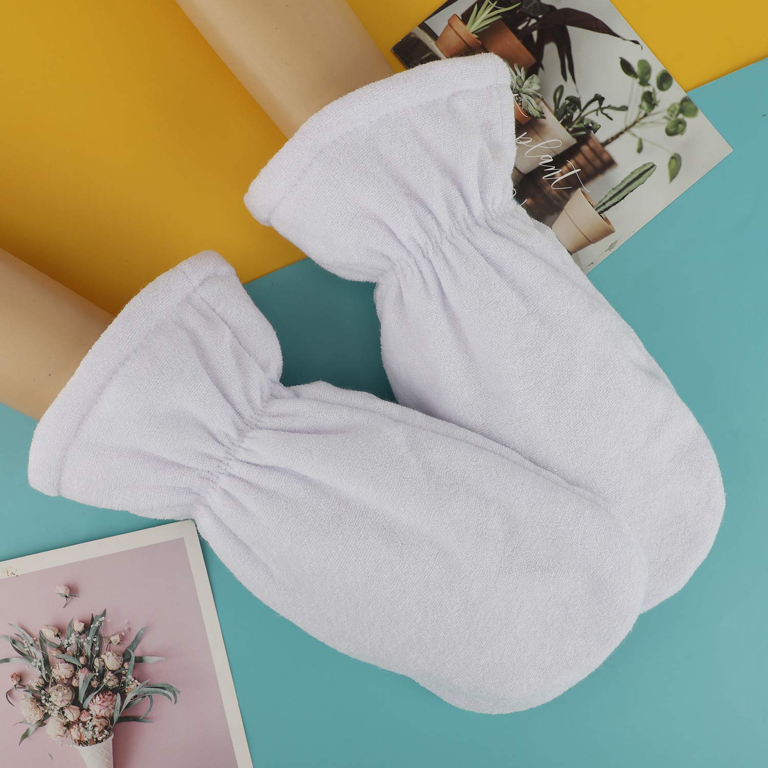 Segbeauty 4pc Paraffin Wax Mitts – Heated Hand Covers for Home Spa