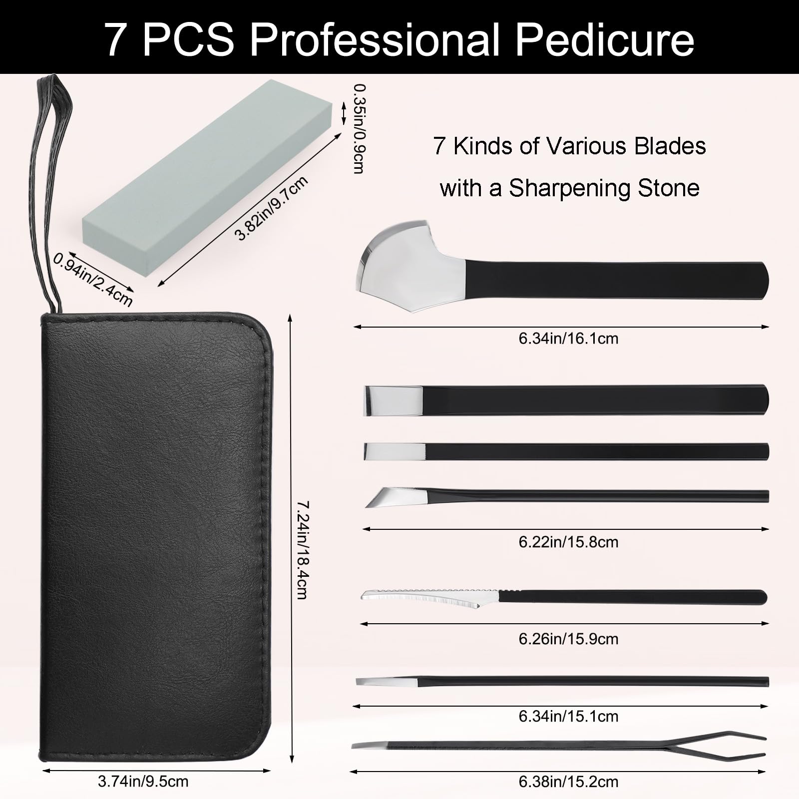Segbeauty 7pcs Ingrown Toenail Removal Kit – Professional Pedicure Tools for Feet