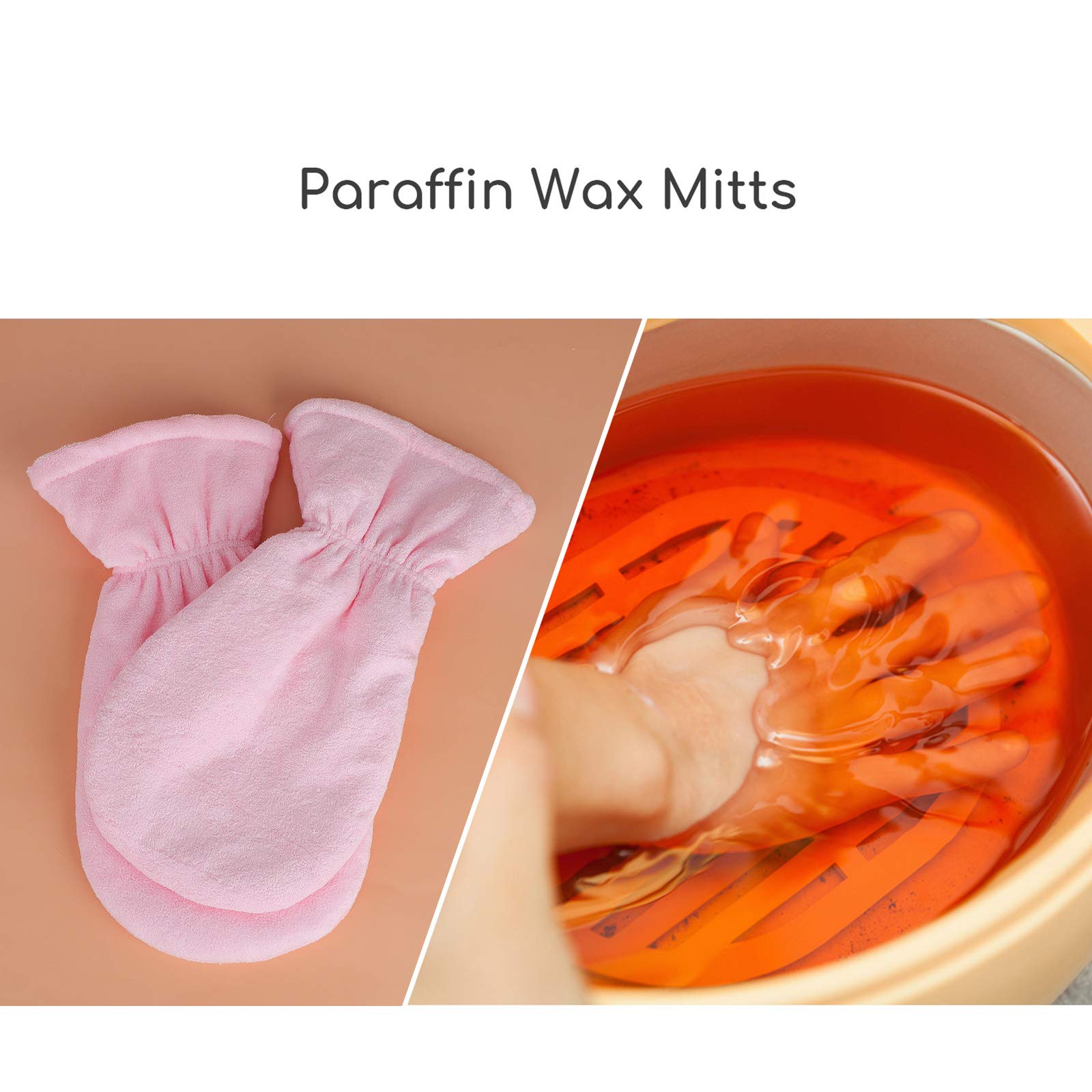 Segbeauty Thick Paraffin Wax Mitts – Heated Hand Spa Mitts for Women