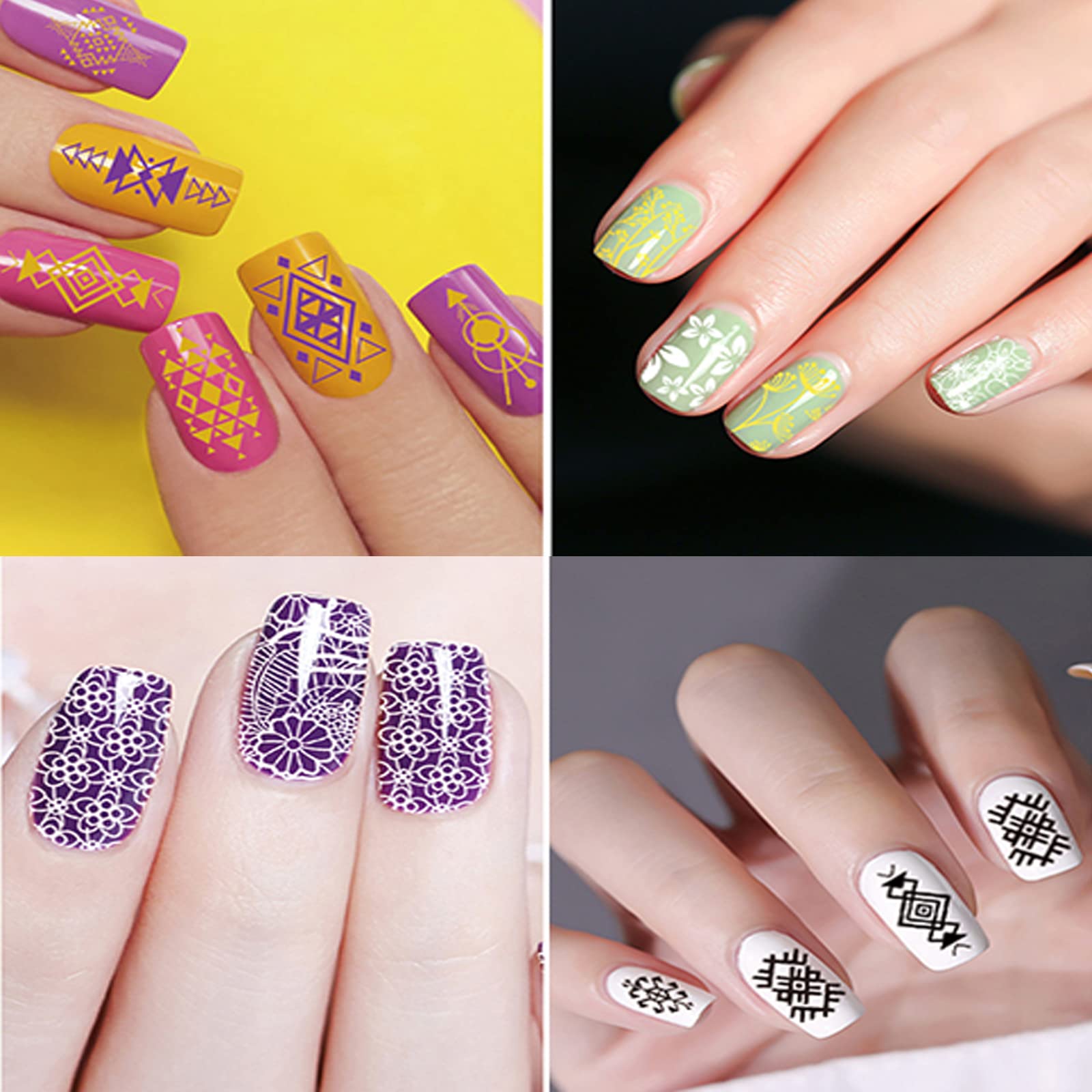 SEISSO Stamping Polish Gels – 8 Colors UV/LED Soak-Off Nail Art Kit