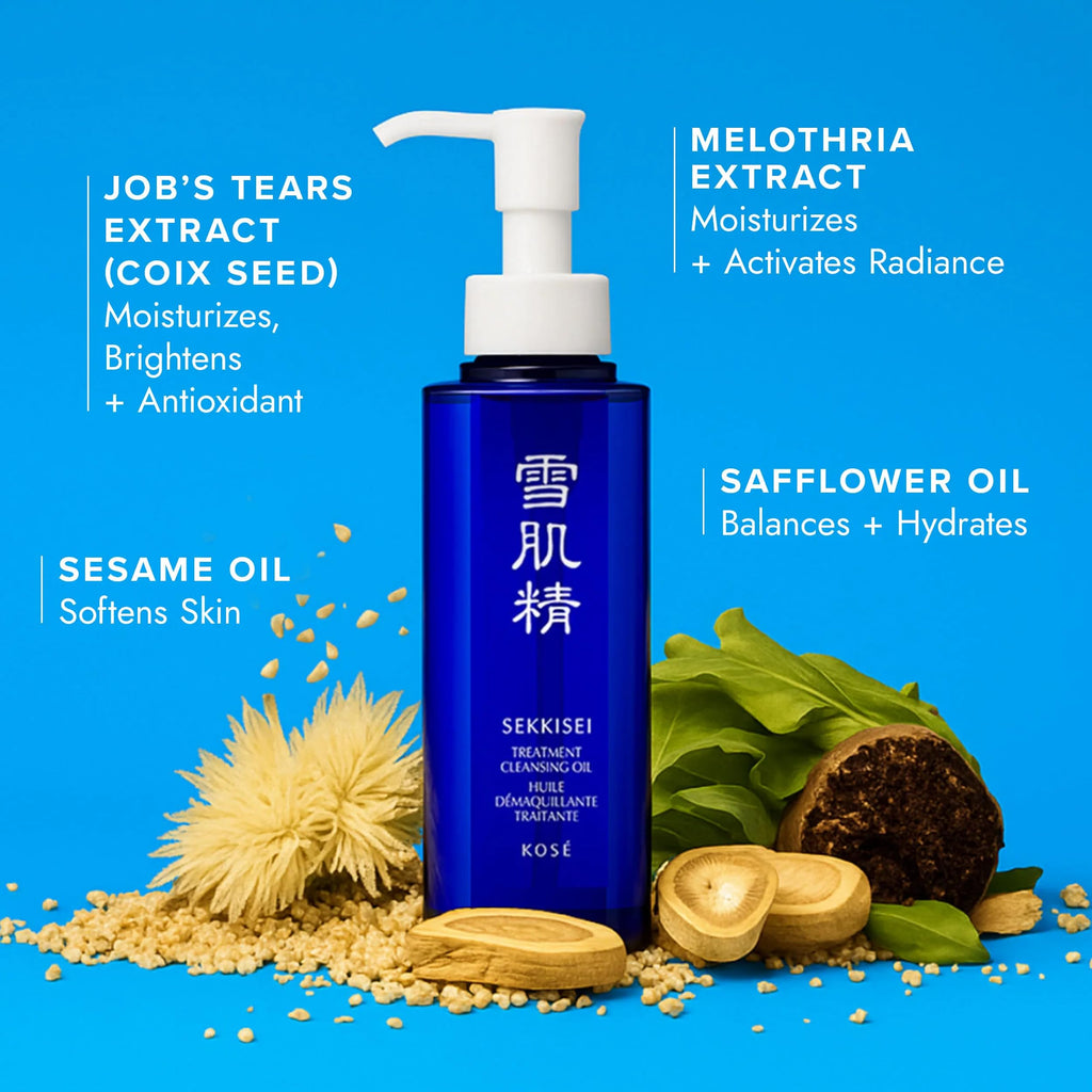 SEKKISEI Treatment Cleansing Oil – Facial Cleanser & Makeup Remover | 10.1 oz