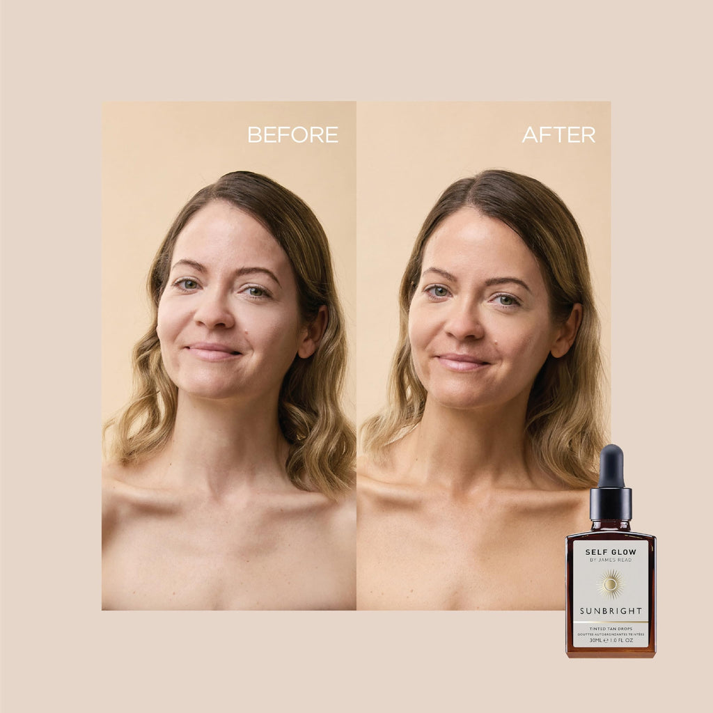 Self Glow by James Read Sunbright Mix-In Drops – Customizable Glow for Skincare