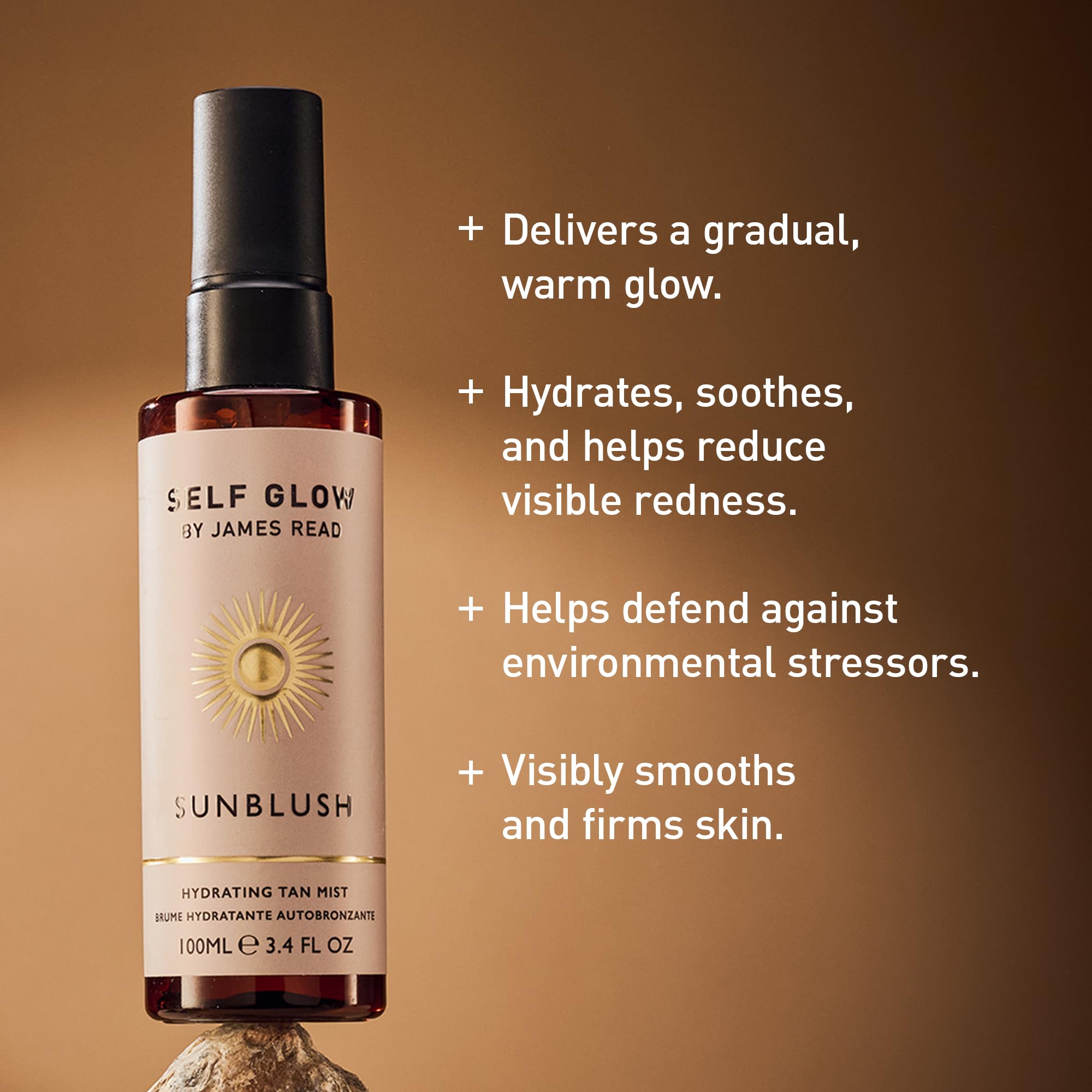 Self Glow by James Read Sunblush Hydrating Tan Mist Travel Size – Buildable Rosewater Glow