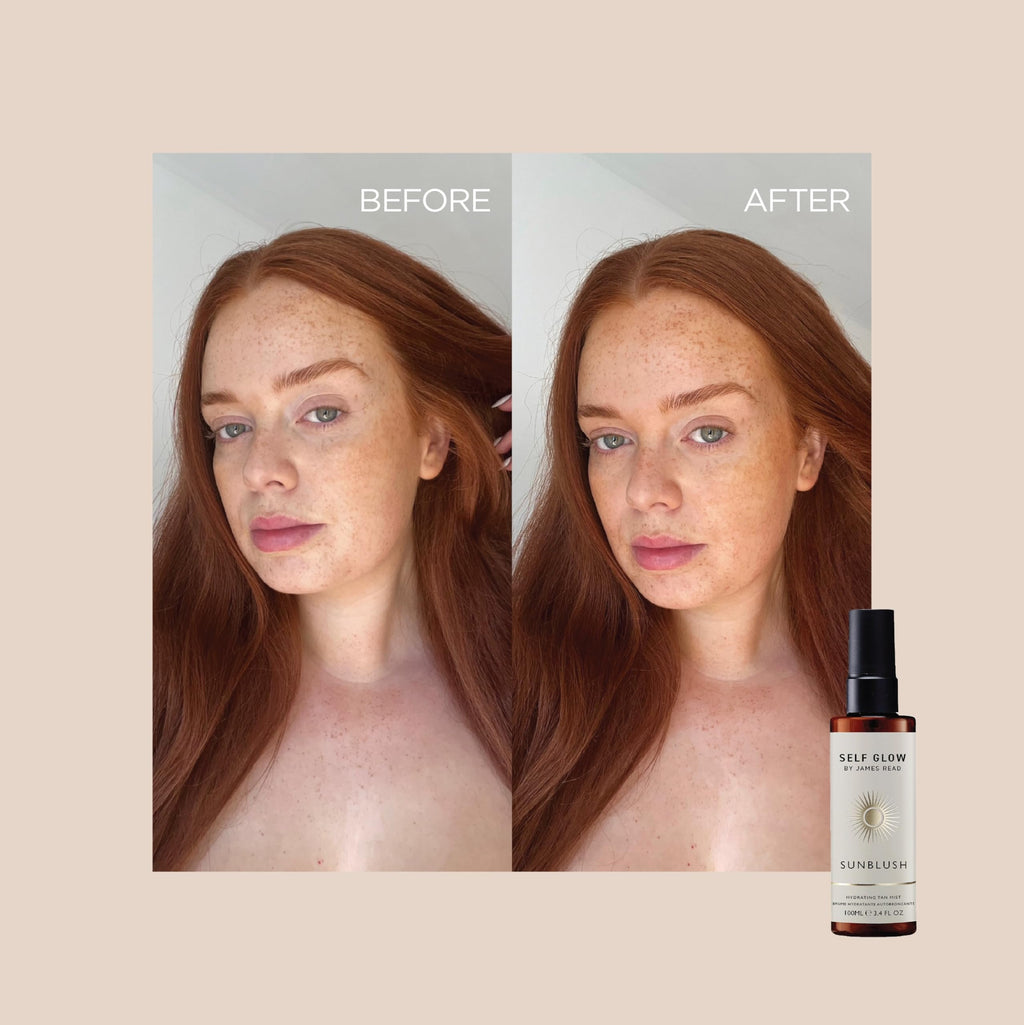 Self Glow by James Read Sunblush Hydrating Tan Mist Travel Size – Buildable Rosewater Glow