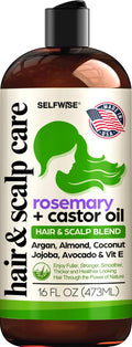 SELFWISE Organic Rosemary Oil for Hair Growth – 16oz (All Hair Types)