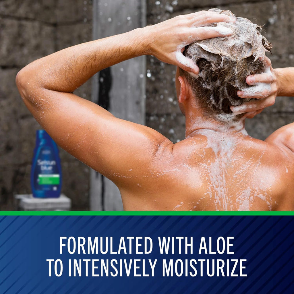 Selsun Blue Moisturizing Anti-Dandruff Shampoo with Aloe – 11 oz (1% Selenium Sulfide) Pack of 3