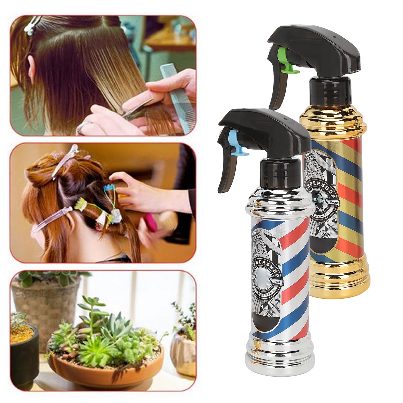 Semme Water Spray Bottle for Hair – 2pcs Fine Mist Adjustable Hair Sprayer