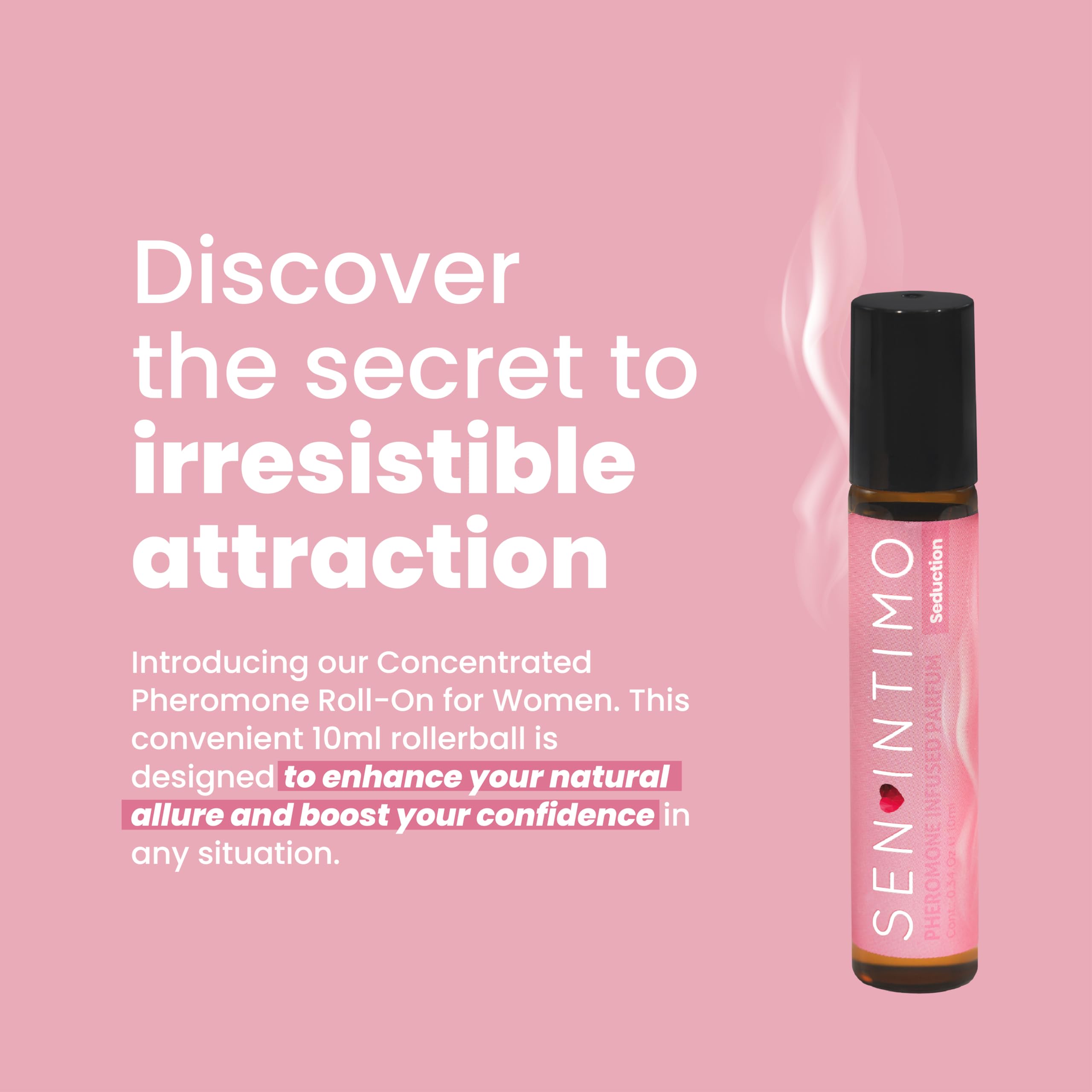 Sen Intimo Pheromones Parfum Roll-On for Women - Seduction Edition - Discreet, Long-Lasting 10ml