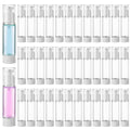 SENENQU 40-Pack 50ml Airless Pump Bottles – Refillable Travel Containers for Foundation, Moisturizer, Shampoo