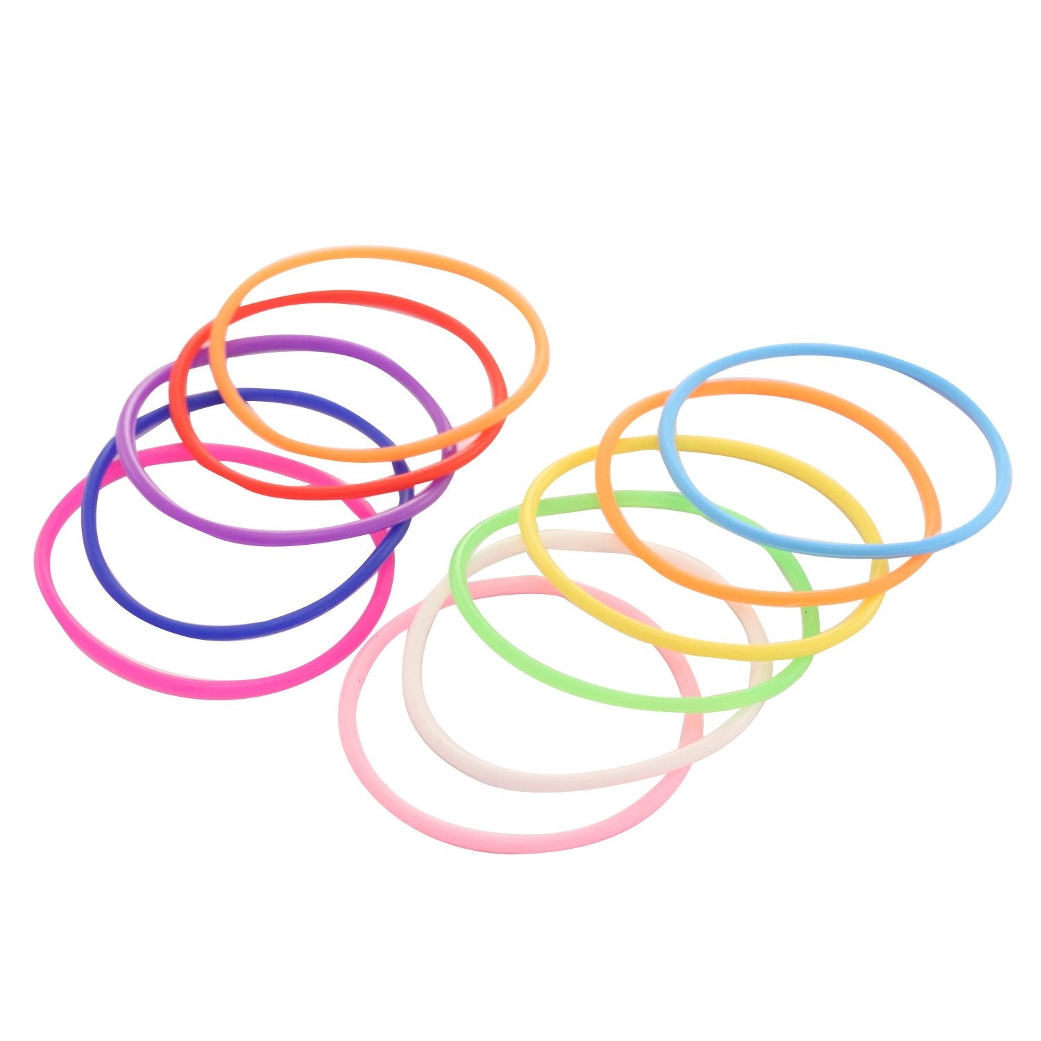 Senkary 120-Piece Glow Neon Silicone Jelly Bracelets – 10 Colors, 80s Party Favors