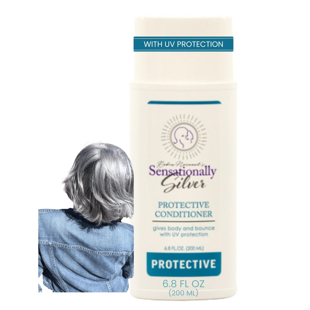 Robin Norwood's Sensationally Silver Protective Conditioner – UV Defense for Gray Hair (6.8 oz)