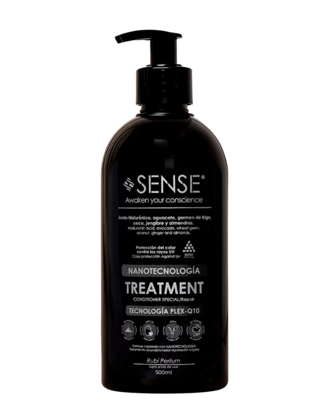 Sense Awaken Your Conscience Nanotech Plex Repair Conditioner – Bond Restoration with Hyaluronic Acid, Coconut & Q10 – Color-Safe