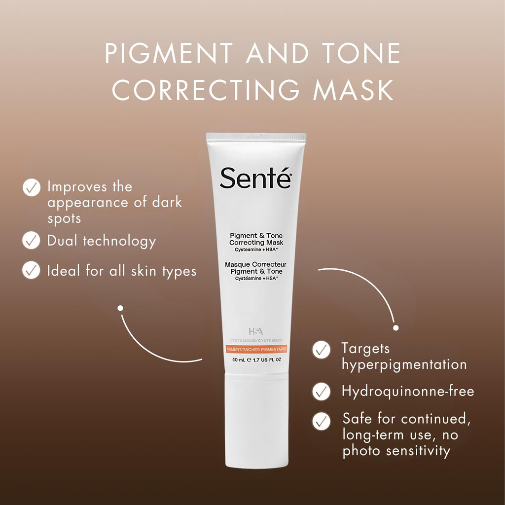 Sente Cysteamine HSA Pigment and Tone Corrector | Dark Spot Reduction & Even Skin Tone | 1.7 Fl Oz