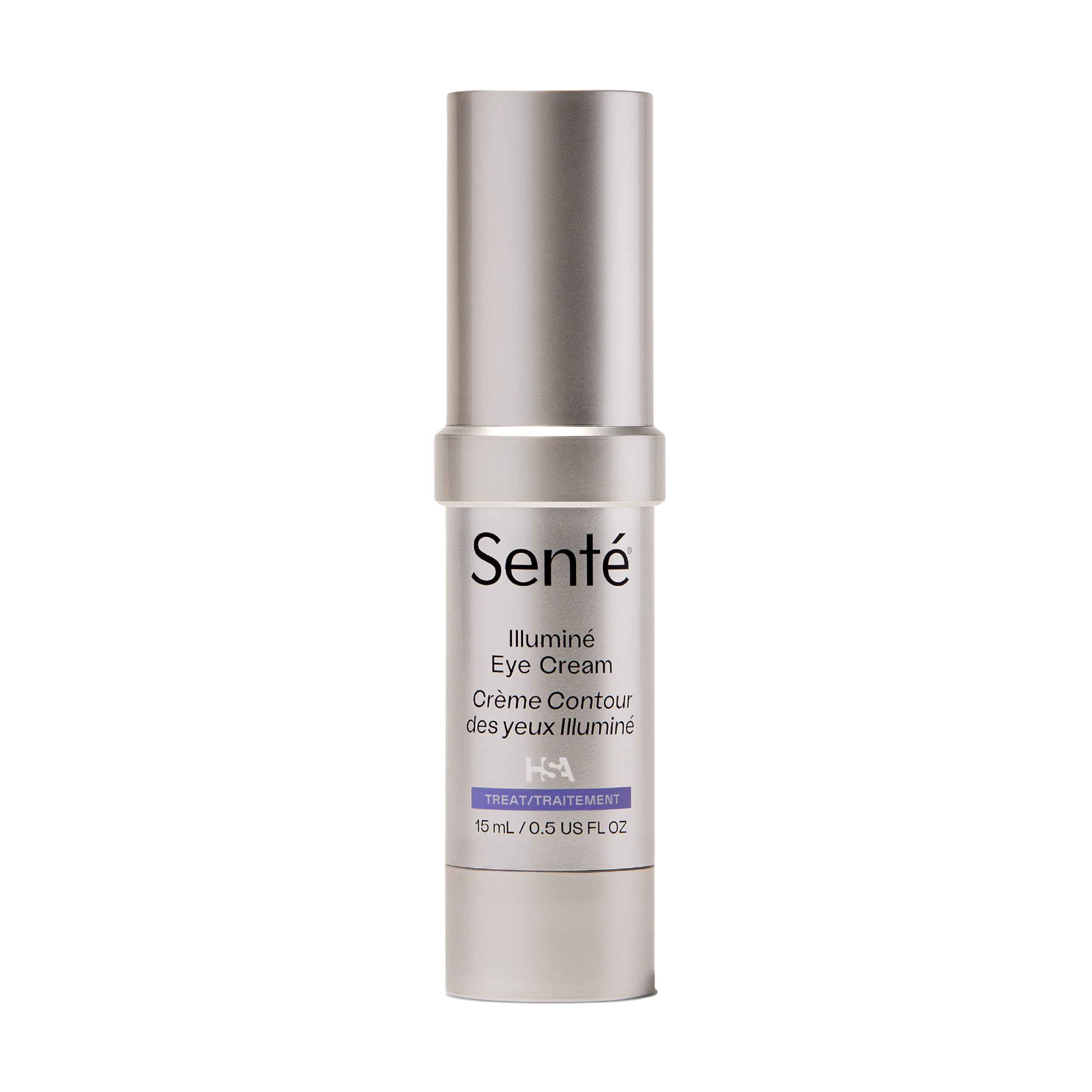 Senté Illumine Eye Cream | Diminish Dark Circles, Redness & Puffiness | HSA, Niacinamide & Peptides | 0.5 oz
