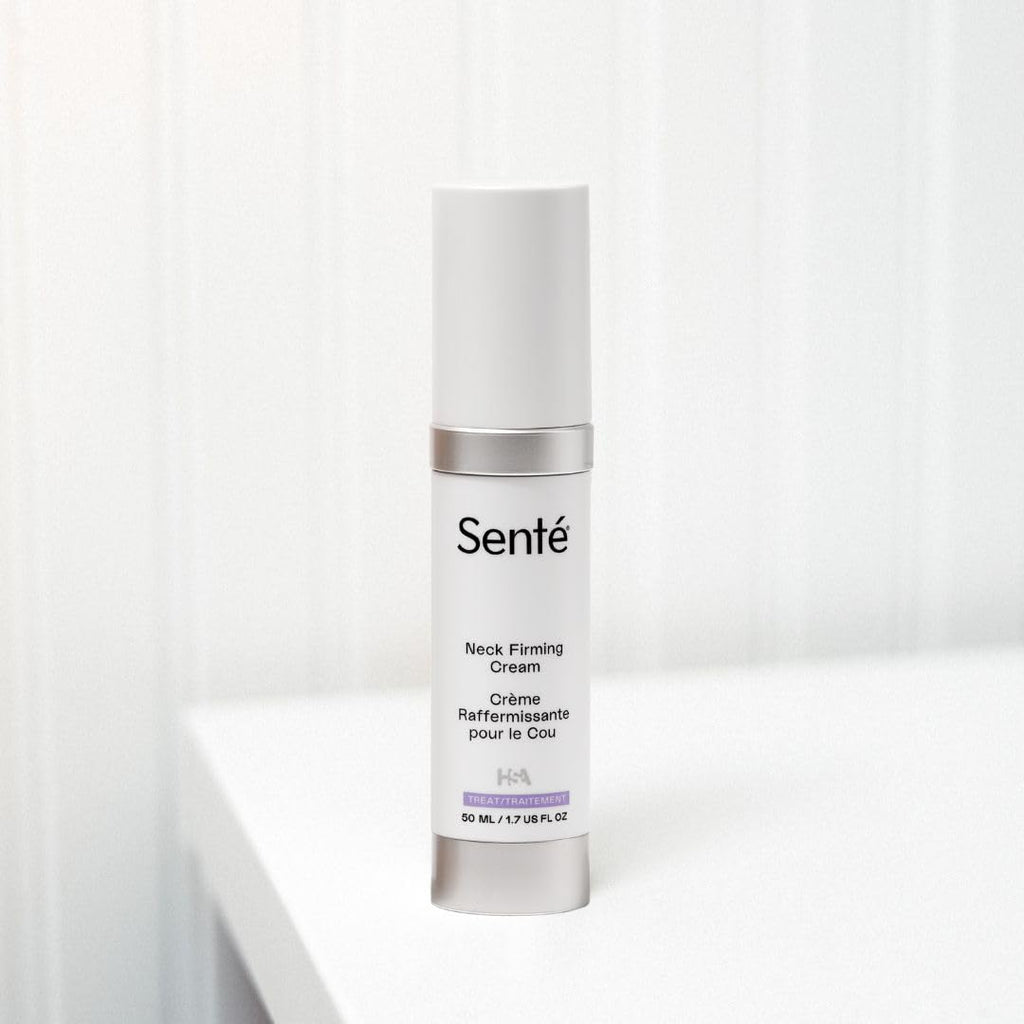 Sente Firming Neck Cream for Crepey Skin & Vertical Lines | Lifts, Firms & Smooths Neck & Décolleté | HSA, Caffeine, Vitamin C | 1.7 oz