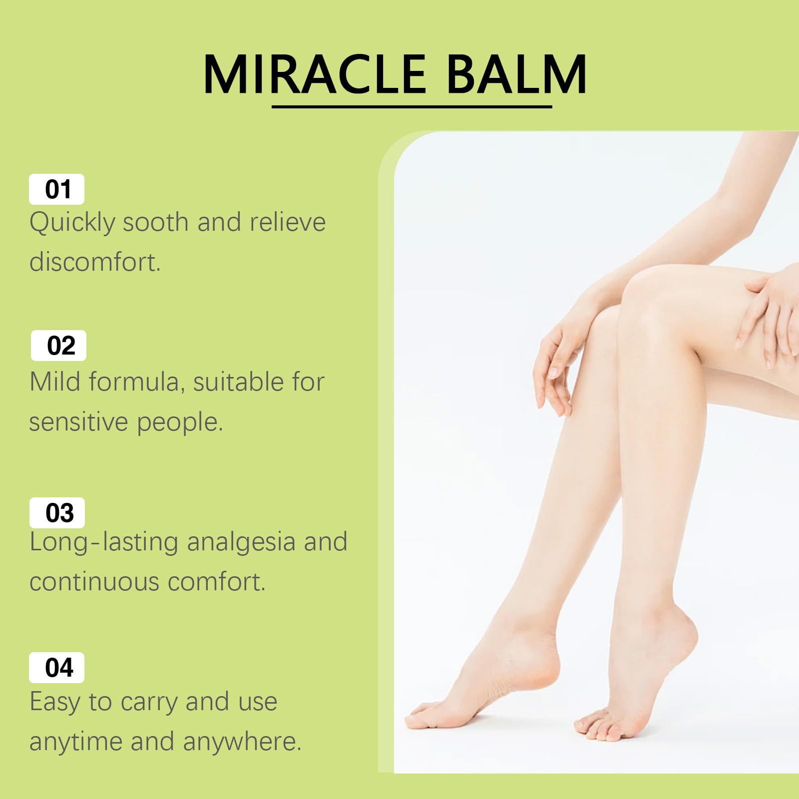 Senzion Miracle Balm – Organic 2-Pack for Relaxed, Comfortable Skin (Legs, Arms, Back)