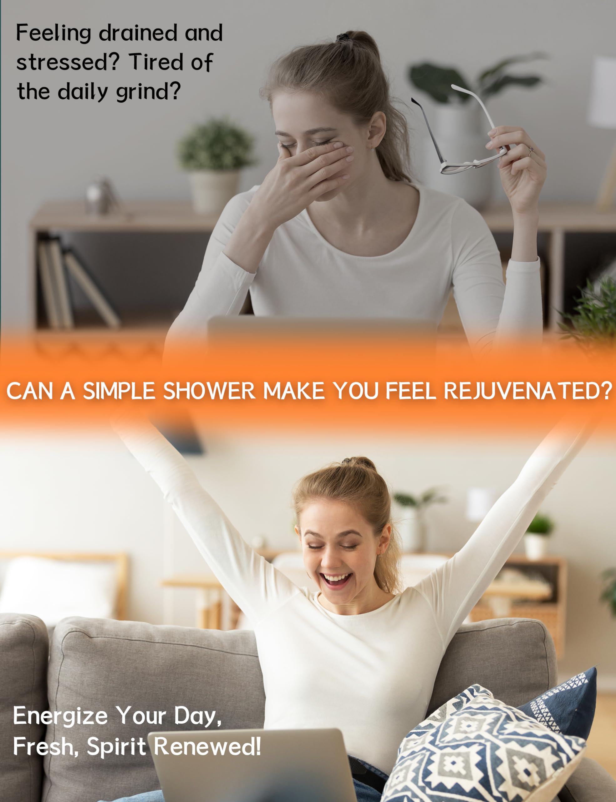 SEONNIX Shower Steamers Aromatherapy 15 Pack – Tangerine & Lemon