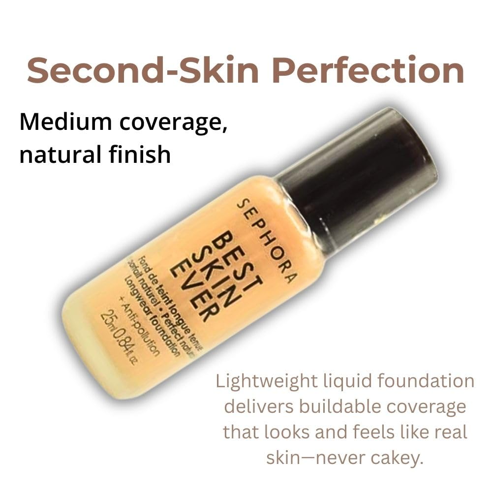 SEPHORA COLLECTION Best Skin Ever Liquid Foundation Unisex 16 Y – Hydrating, Medium Coverage, Natural Finish