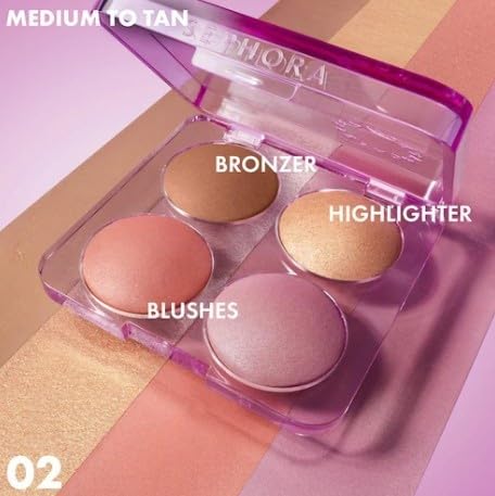 SEPHORA COLLECTION Colorful Face Palette 02 Medium to Tan – Bronzer, Blush & Highlighter