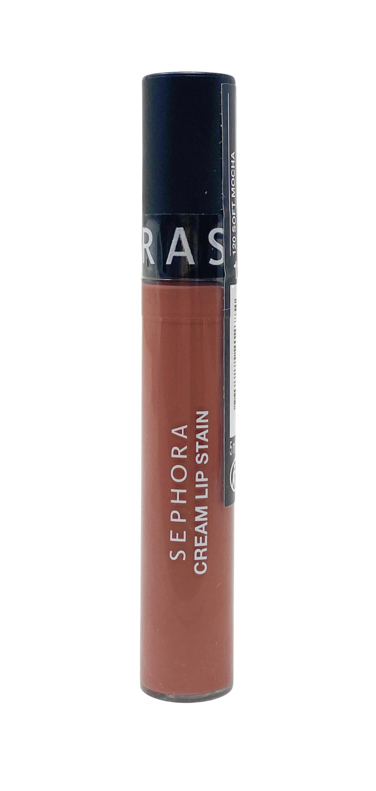SEPHORA Collection Cream Lip Stain 120 Soft Mocha – Matte Pink Nude Lip Color, 0.16 oz