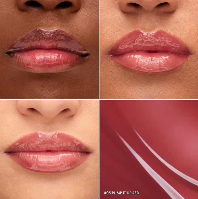 SEPHORA Collection Outrageous Plump Hydrating Lip Gloss - 05 Plump It Up Red (Berry Red, Shimmer-Free) 0.2 oz / 6 ml