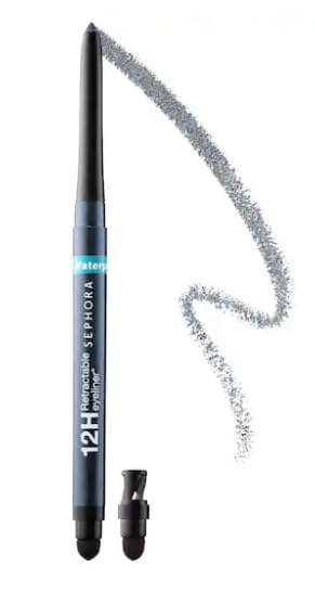 SEPHORA COLLECTION Waterproof 12HR Retractable Eyeliner Pencil 15 - Shimmer Slate Gray | Long-Wear Definition