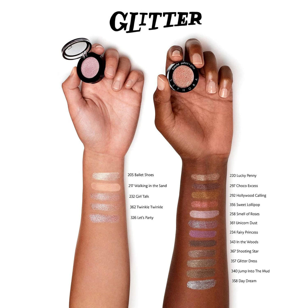SEPHORA COLLECTION Colorful Glitter Eyeshadow 258 Smell of Roses – Rose Shimmer