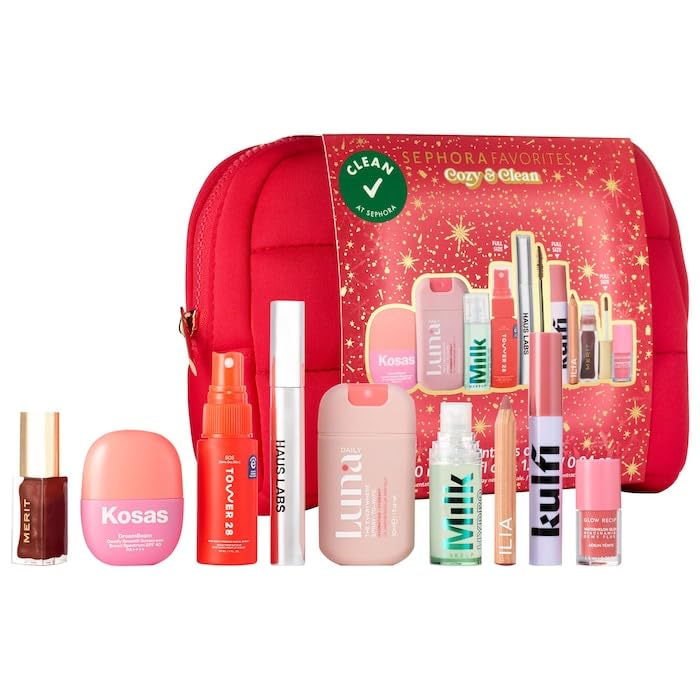 Sephora Cozy & Clean Makeup Holiday Gift Set – 9 Clean Beauty Essentials