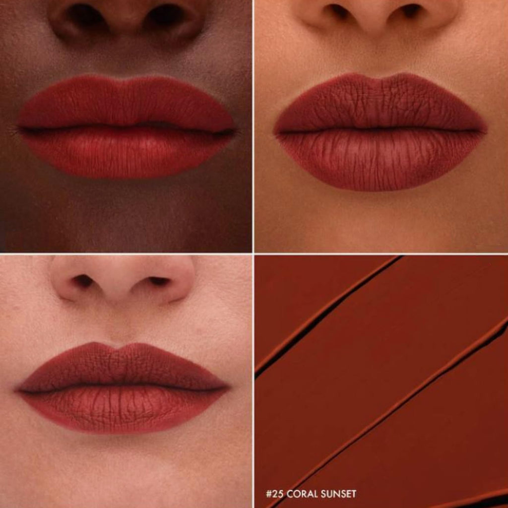 SEPHORA Cream Lip Stain Liquid Matte Lipstick – Coral Sunset (Matte Orange Brown) 0.16 fl oz