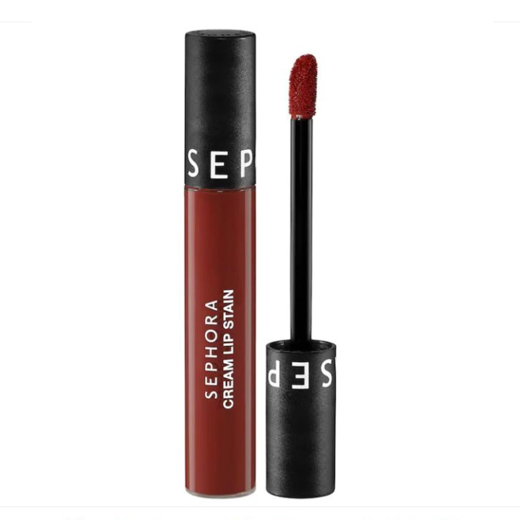 SEPHORA Cream Lip Stain Liquid Matte Lipstick – Coral Sunset (Matte Orange Brown) 0.16 fl oz