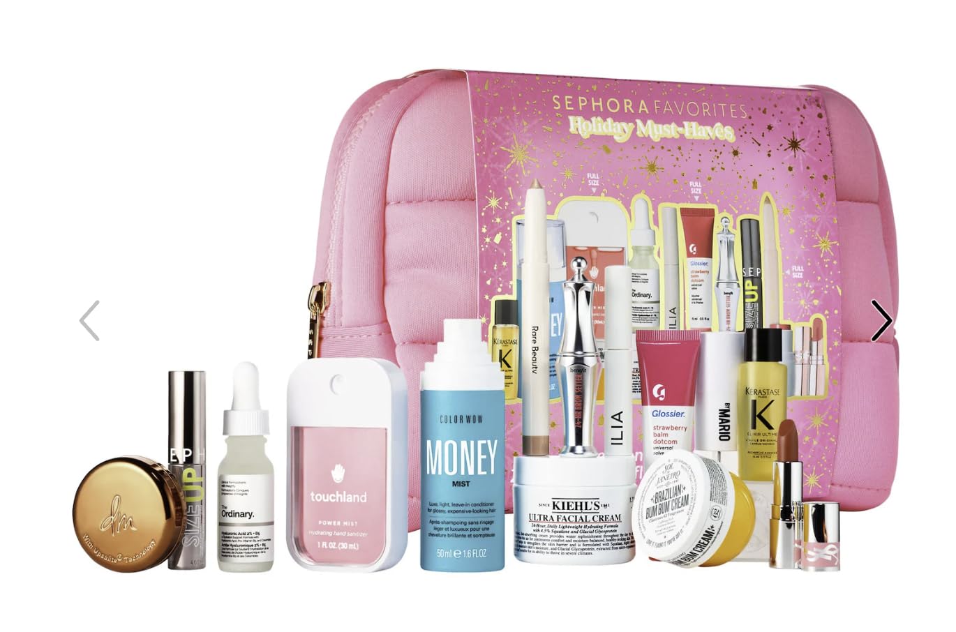 SEPHORA Favorites Holiday Must-Haves Gift Set – 14 Beauty Bestsellers (Makeup, Skincare, Hair)