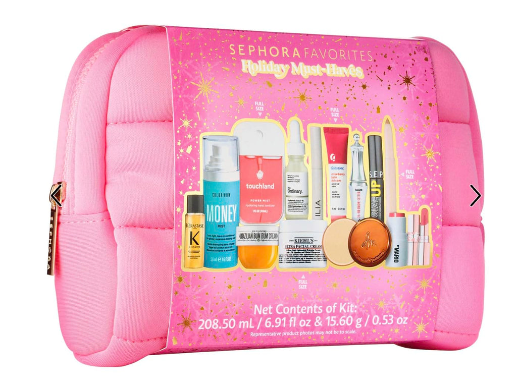 SEPHORA Favorites Holiday Must-Haves Gift Set – 14 Beauty Bestsellers (Makeup, Skincare, Hair)