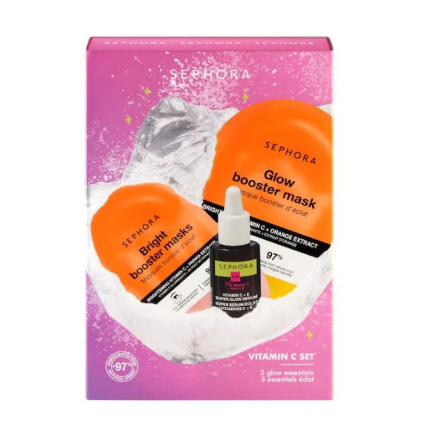 SEPHORA Favorites Limited Edition Vitamin C Set — 3 Glow Essentials (Serum, Masks)