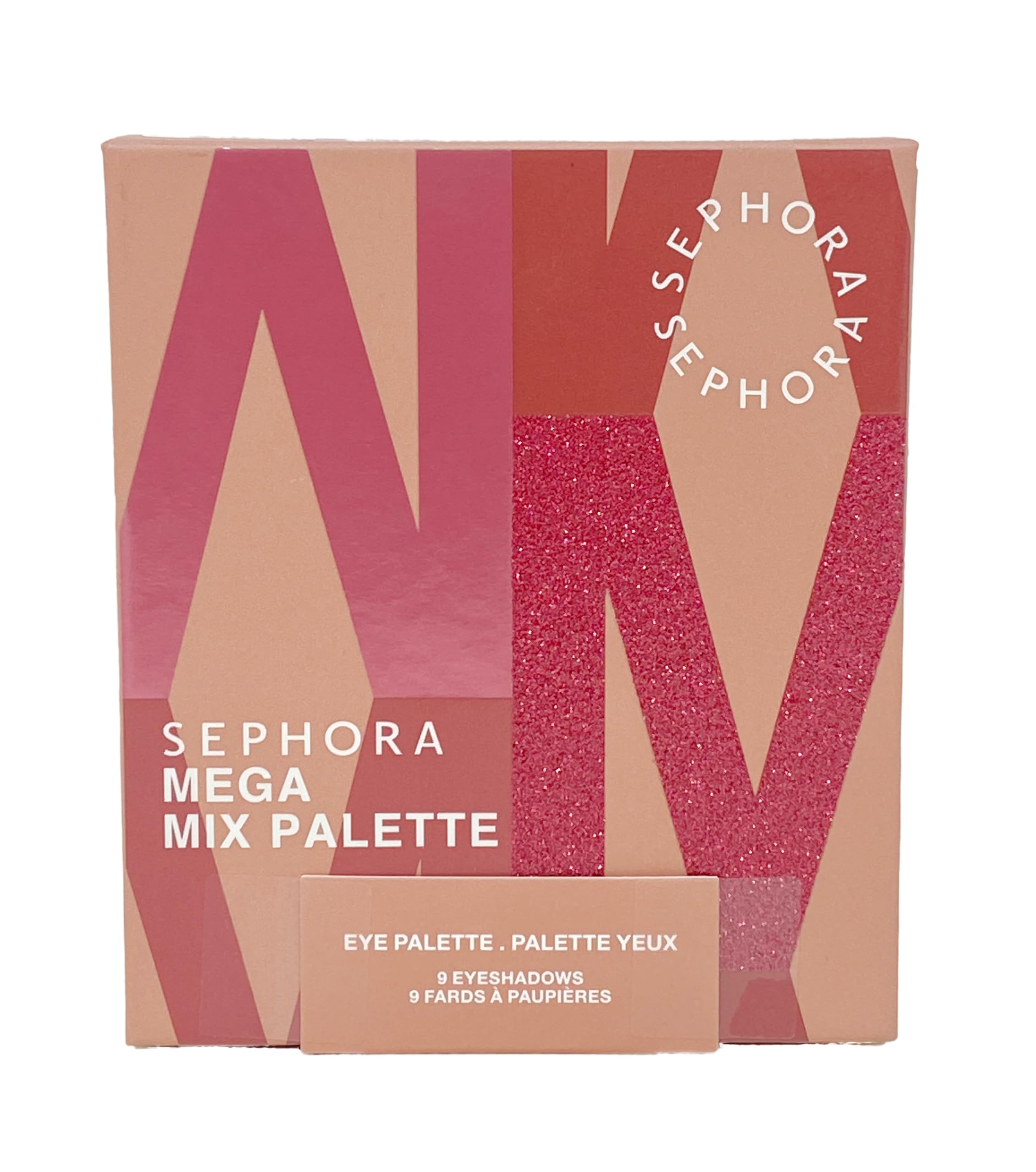 SEPHORA COLLECTION Mega Mix Eyeshadow Palette – Rebellious Rosey Nude (0.27 oz) | 9-Color Trio