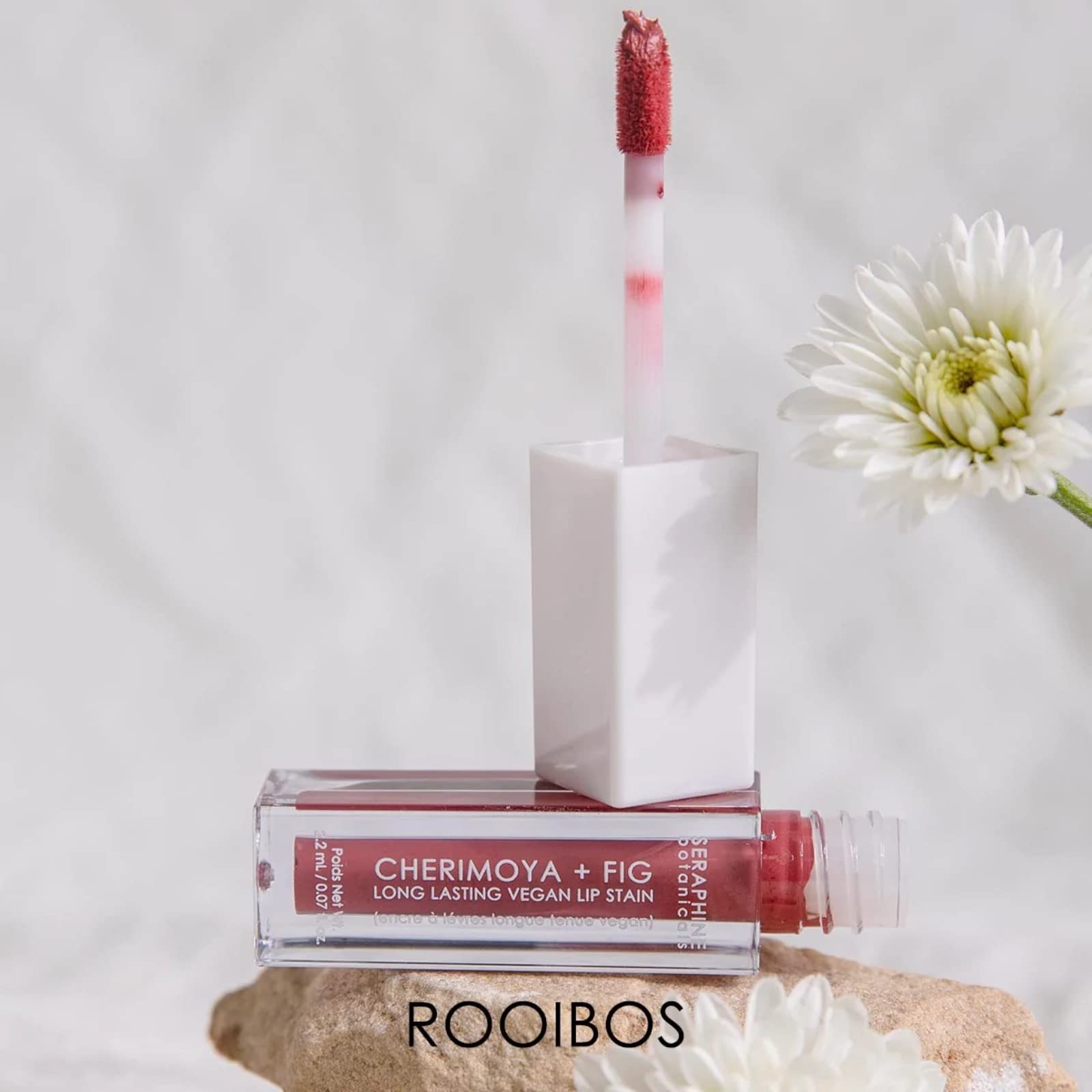 Seraphine Botanicals Lip Stain - Cherimoya & Fig Extracts | Long-Lasting Vegan Lip Color